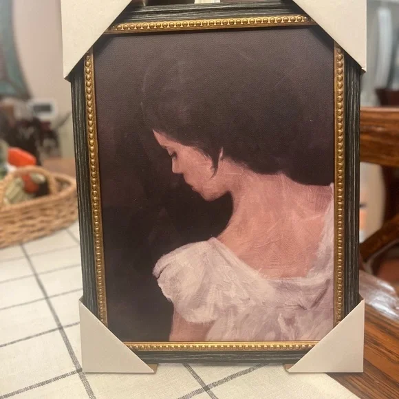 Studio McGee 11x14 Female Portrait Framed Wall Art Canvas. - Picture 7 of 7